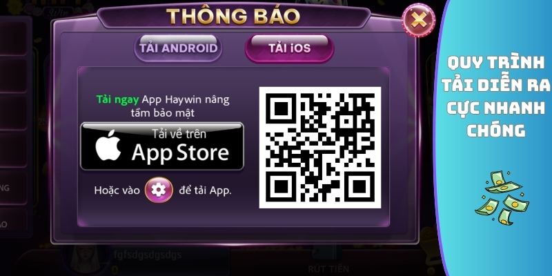 Quy trình tải diễn ra cực nhanh chóng